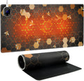 iCasso Heated Desk Pad, XXL Heated Mouse Pad Hand Warmer, 35.4" x 15.7" Warm Desk Protector Mat with 4 Heating Levels for Computer Keyboard, Large Mousepad for Home Office Work (Honeycomb)