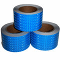 Blue Reflective Tape 3 inch Wide, Outdoor Waterproof High Visibility Warning Industrial Marking Tape, Safety Stickers (68 feet,3 Rolls)