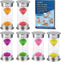 SuLiao Hourglass Sand Timer 30Sec 1 3 5 10 30 Minutes Set, Plastic Large Unbreakable Sand Watch Clock, Colorful Hour Glass Sandglass for Kids, Classroom, Games, Kitchen（Pack of 6）