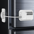 Upgraded Refrigerator Combination Locks- Changeable Password Fridge Locks for Kids, Toddlers and Children, Child & Baby Proofing Safety Door Lock for Cabinet and Drawers Windows (White-1 Pack)