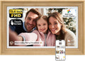 NexFoto 15.6'' Touchscreen Digital Picture Frame, 64GB Wood Electronic Picture Frame, FHD WiFi Digital Photo Frame, Add Photos from Google Photos, Share Videos, for Mom, Christmas/Birthday, Wood