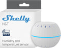 Shelly Wave H&T US White US LR, Z-Wave Long Range Indoor Smart Temperature & Humidity Monitor, Compatible with Alexa, Google Home, SmartThings, Home Assistant, Free Data Storage, Remote Monitoring