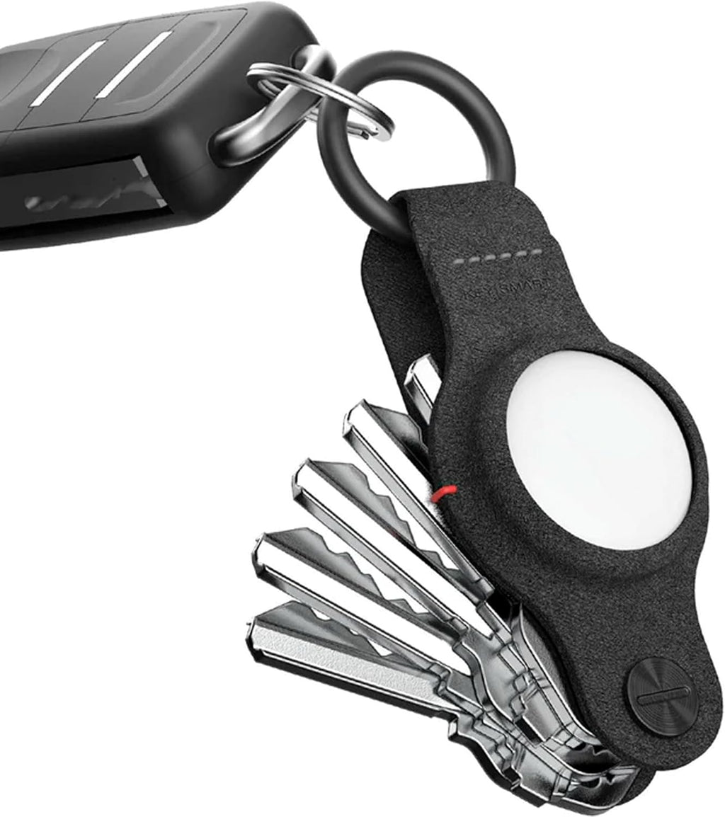 KeySmart AirTag Keychain Key Holder, Compatible with Apple AirTag Holder, Key Organizer Keychains