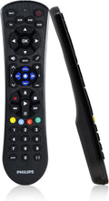 Philips Universal Remote Control for Samsung, Vizio, LG, Sony, Sharp, Roku, Apple TV, RCA, Panasonic, Smart TVs, Streaming Players, Blu-ray, DVD, Simple Setup, 4-Device, Black, SRP9243B/27