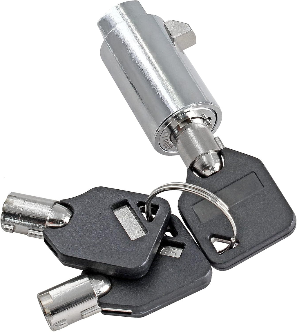 2 Set Vending Machine Lock and Key (Keyed Alike), High Security Tubular Keyway Soda Machine Locks
