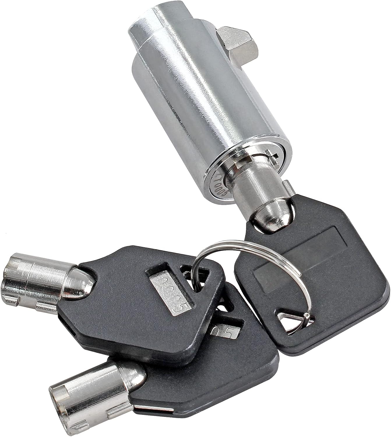 2 Set Vending Machine Lock and Key (Keyed Alike), High Security Tubular Keyway Soda Machine Locks