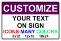 Custom Signs for Outside - Personalized Metal Signs for Outdoors, Home, Airbnb, Office, 18x24 Inch Custom Metal Sign Rust Free, UV Protected, Waterproof and Easy to Install - Made in USA