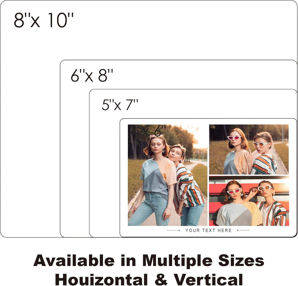Custom Style Custom Metal Photo Prints,Customize Your own Picture Frame,Personalized Metal Picture Gift for Family and Lovers