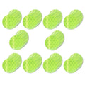 Non Fading Fluorescent Yellow Reflective Stickers 1-inch Diameter Round Reflector, Outdoor Waterproof High Visibility Warning Adhesive Tape (100 Pcs)