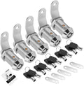 5 Pack Cabinet Lock with Keys, 1" RV Storage Locks Keyed Alike, RV Locks for Storage Door, Camper Toolbox RV Cam Locks with Manual(5Pack, 1 Inch)