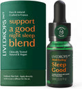 LIVEDROPS 24/7 Sleep Good Essential Oil Blend - Crafted in France - Lavender & Rose - Pure & Natural - Aromatherapy - Skin Safe & Diffuser Compatible - Clinically Tested