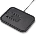 Courant MAG:3 Classics Charger and Tray - Italian Leather, Multi-Device Charger Compatible with MagSafe iPhones 16, 15, 14, 13, 12 or Wireless AirPod Cases (Black)