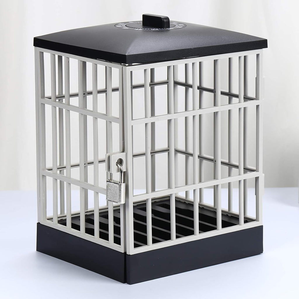 Phone Lock Box, Timer Control Cell Phone Jail with Security Lock Mechanism for Kids Homework Office Home Use, Holds 5 Mobile Phones (A)