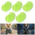 Non Fading Fluorescent Reflective Stickers 1-inch Diameter Round Reflector, Outdoor Waterproof High Visibility Warning Adhesive Tape (50 Pcs)
