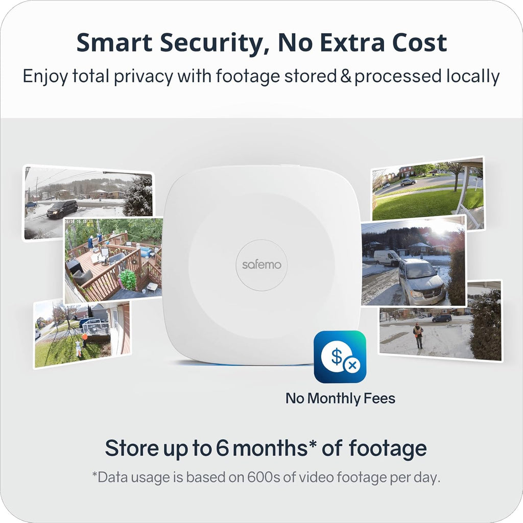4K Security Cameras Wireless Outdoor/Indoor, Battery Cameras for Home Security, No Monthly Fees, 32G Local Storage, Advanced AI, 5W Solar Panels, Color Night Vision, 2-Way Audio, 2.4Ghz WiFi