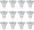 3W MR11 LED Landscape Light Bulbs, Low Voltage 12V 20W Halogen Replacement for Outdoor Landscape Spotlight and Indoor Track Light, GU4 Bi-Pin Base, Soft White 3000K, Non-Dimmable, (Pack of 12)