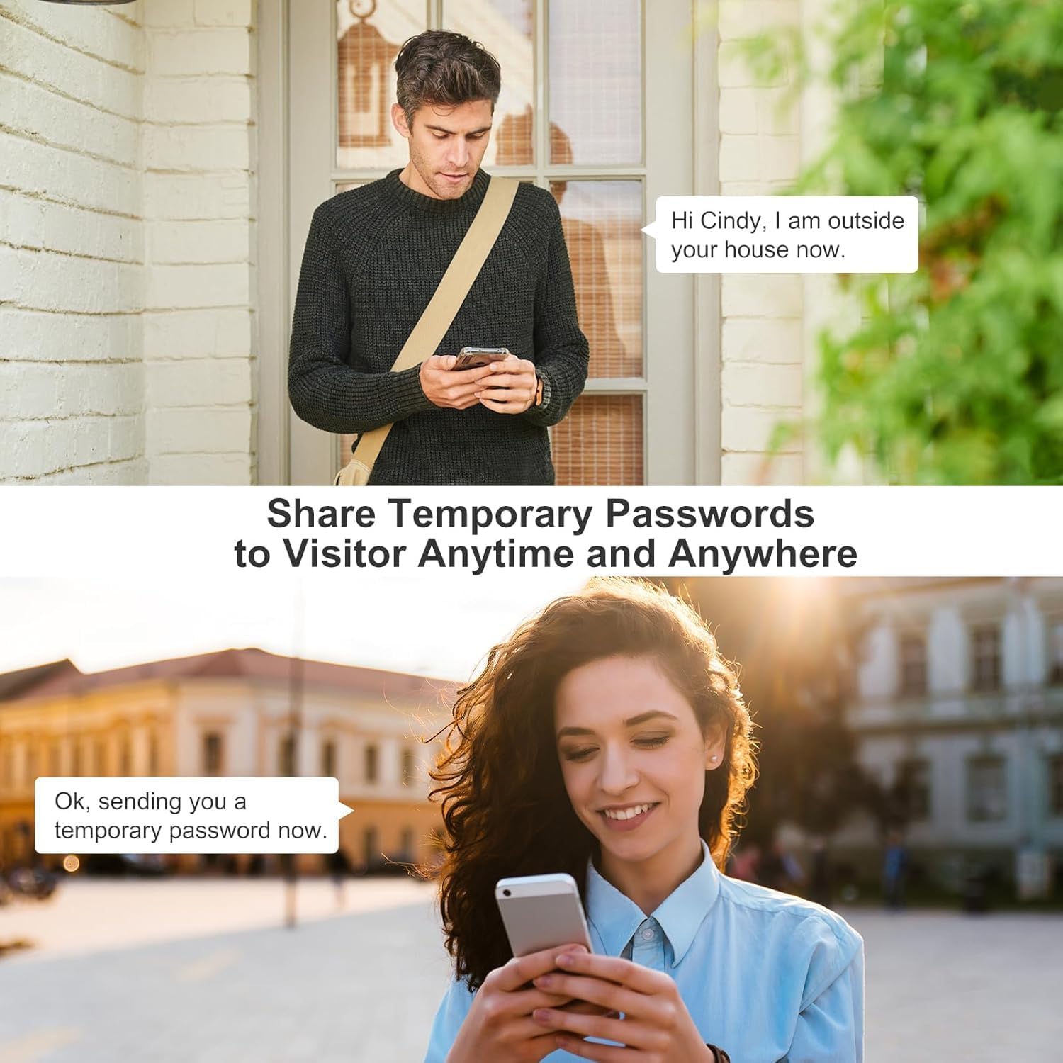 WELOCK Smart Deadbolt Lock, Keyless Entry Door Lock for Front Door, Security WiFi Deadbolt with Keypad, App Control, Anti-Peeking Password,Easy Installation for Bedroom,Home, Apartment,Hotel,Garage
