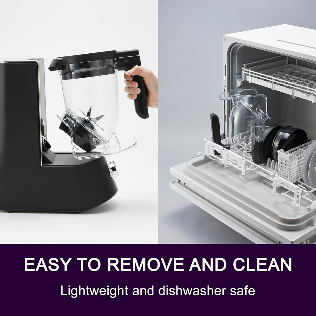 Tiger Smoothie Blender - Japanese Smoothie Maker for Smoothies, Crushed Ice, Milkshakes, Soups, Purees, Sauces, Matcha with Degree Diagonal-Blade Food Processor
