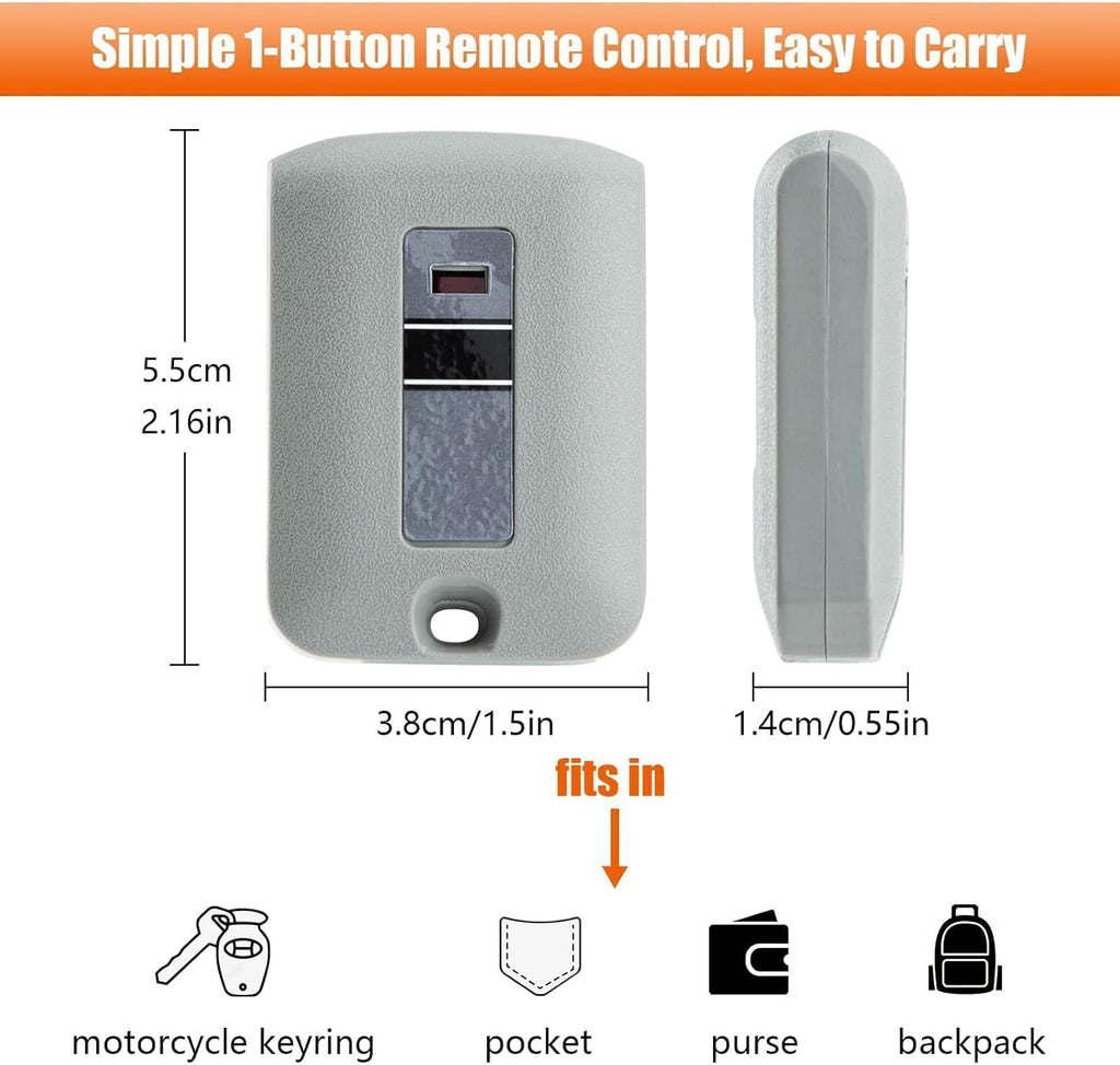2-Pack Replacement Garage Door Opener Remote for Linear Multi-Code 3089, 308911, 3070, 307010, 10 Dip Switch Gate Opener, 300MHz Compatible
