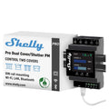 Shelly Pro Dual Cover/Shutter PM | LAN and Wi-Fi Connection, Professional DIN Rail Smart Dual Cover/Shutter Controller with 2 Covers 16 A Each | Home Automation | Precise Power Metering
