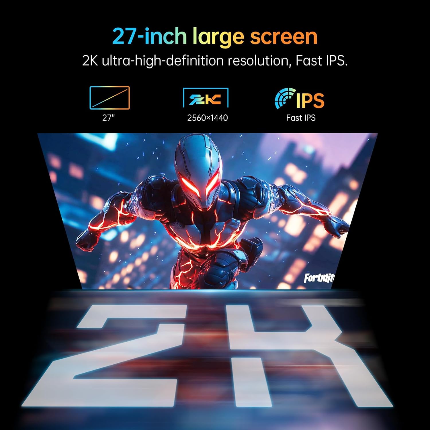 KTC Monitor 27-inch White Gaming Monitor WQHD (2560x1440) Fast IPS, 300Hz (Supports 320Hz via Overclocking) 1ms 144% sRGB High Brightness 450cd/㎡, Low Blue Light, Flicker-Free, 2 x HDMI, 1 x DP H27E6