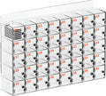 Cell Phone Locker 100 Slots, Wall-Mounted Cell Phone Lock Box with Keys, Acrylic Cell Phone Storage Locker for Office Classroom Gym, Clear Cell Phone Locker Cabinet for Storage (Large 40 Slots)
