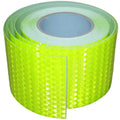 Fluorescent Green Reflective Tape 4 inch Wide, Outdoor Waterproof Safety Adhesive Stickers, High Visibility Industrial Marking Tape (68 feet)
