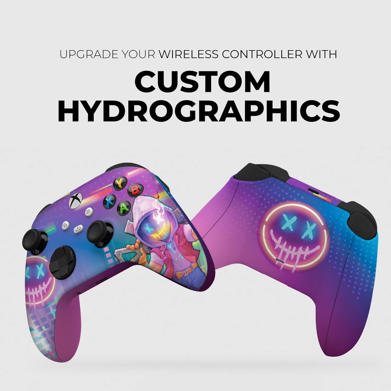 DreamController Neonabyss Custom X-box Controller Wireless compatible with X-box One/Series X/S Proudly Customized in USA with Permanent HYDRO-DIP Printing(NOT JUST A SKIN) (MODDED)