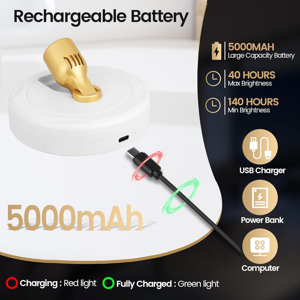 LED Spotlight, Rechargeable Battery Picture Lights, Uplighting Indoor with Remote, Stick Spot Lights for Wall Display Dartboard Painting Artwork Accent-2pcs