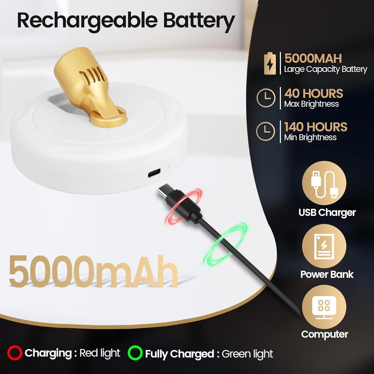 LED Spotlight, Rechargeable Battery Picture Lights, Uplighting Indoor with Remote, Stick Spot Lights for Wall Display Dartboard Painting Artwork Accent-2pcs