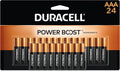 Duracell Coppertop AAA Batteries with Power Boost Ingredients, 24 Count Pack Triple A Battery with Long-Lasting Power, Alkaline AAA Battery for Household and Office Devices
