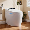 WANSID Smart Toilet with Bidet Built in, Bidet Toilet with Auto Open/Close Lid, Foot Sensor Operation, 1.28GPF, Heated Seat & Instant Warm Water Dryer, Tankless One Piece Electric Toilet