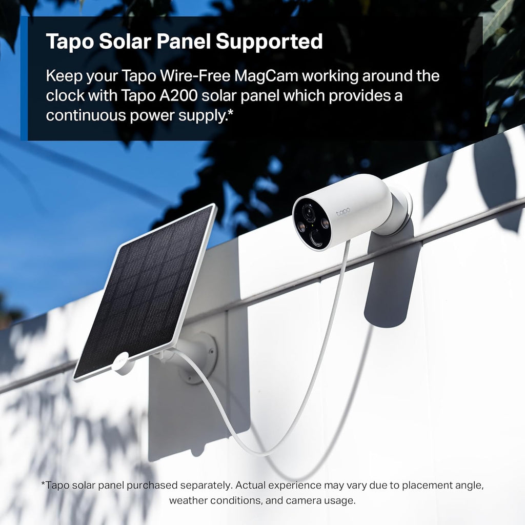 Tapo MagCam, 2025 Wirecutter Best Outdoor Security Camera & PCMag Editors’ Choice, 2K, Battery, Magnetic Mount Wireless Camera, 150° FOV, SD/Cloud Storage, Person/Vehicle Detection, 2-Pack