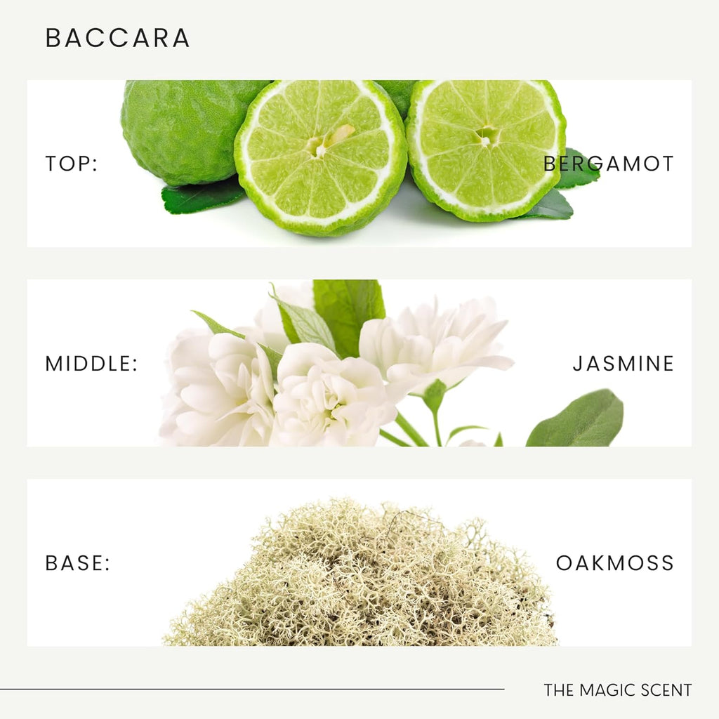 The Magic Scent Baccara Diffuser Oil - Hotel & Home Luxury Scents Inspired by Baccarat Rouge - Diffuser Oil Scents for Home Designed for Use in All Diffusers - 16.9 fl oz, 500 mL