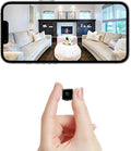 4K Mini Security Camera WiFi Wireless Camera Small Smart Portable HD Nanny Cam with Motion Detection Cloud & SD Storage Clear Night Vision Micro Cameras for Home Office Pet Baby Monitor Indoor/Outdoor