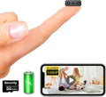 【Free 64G】 Smallest Wireless WiFi Battery Camera,Concealed Cam,Coin Size Camera,HD1080P Video Recording Live Feed for Night Vision,Motion Detection,Cloud Storage for Security with iOS Android APP