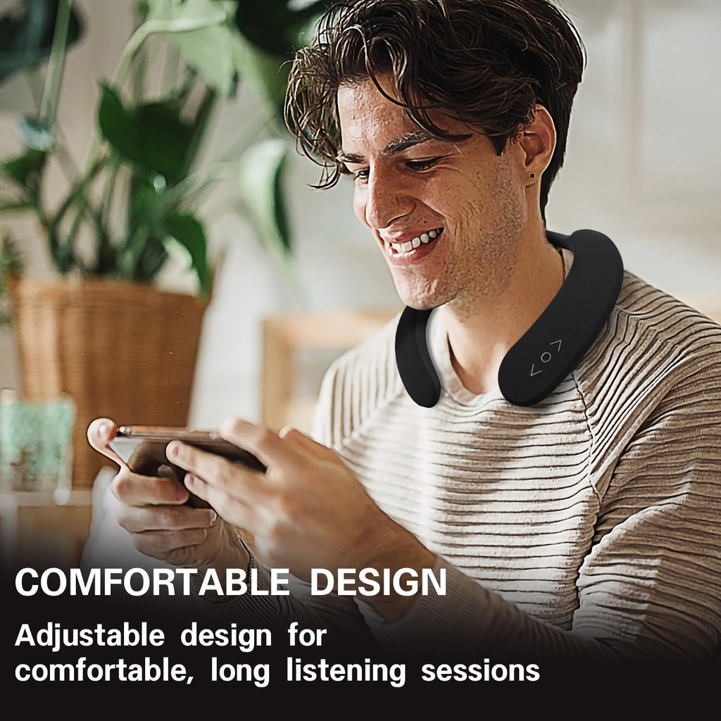 Wireless Neck Speakers - 3D Surround Sound & Ergonomic Design, 24H Playtime,Fashionable Style for Gym/Travel Home, Office, and Outdoors