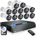 【130° Ultra Wide-Angle & 2-Way Audio】 Outdoor Wired Security Camera System, Home Video Surveillance System, Wired Home Security Camera System