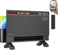 1800W Smart Electric Panel Space Heater with Bluetooth Speaker, Lyric Display & RGB Lights, 6-in-1Heater Fan, App/Voice/Remote/Touch Control, Wall-Mount or Freestanding, Works with Alexa
