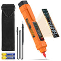 Neoteck 2 in 1 Pen Type Digital Multimeter Non-Contact Voltage Tester 6000 Counts Intelligent Multimeter with LCD Display for AC/DC Voltage Resistance Diode Continuity Capacitance Frequency-Orange