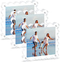 3Pack Clear Magnetic Picture Frames 5×5 Inch - Scalloped Picture Frame with 10+10mm Thick Block, Double-Sided Clear Display | Trendy Home Decor & Modern Gift Idea (3Pack, 5×5)