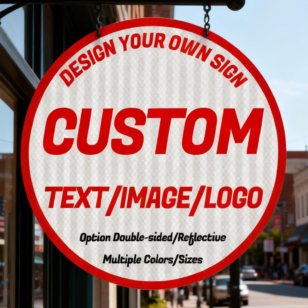 custom metal signs, business/store signs,No Parking sign,multiple sizes/colors,Option double-sided/reflective,for home/business indoor/outdoor decorate，office,Pet Souvenirs