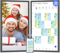 32" Smart Digital Frame Calendar-for-Family-Planner - Electronic Calendar for Business Chore Chart, Touchscreen Display for Family Schedules, Auto-Sync Google iCloud Outlook Calendars for Mom Dad