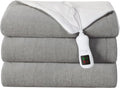 Heated Blanket Full Size Electric Blanket, Washable Blanket Warmer for Home for Adults, Fast Heating Super Cozy Soft Fabric, 72" x 84", 9 Heat Levels, 1-9H Auto-Off, ETL Certified, Gray
