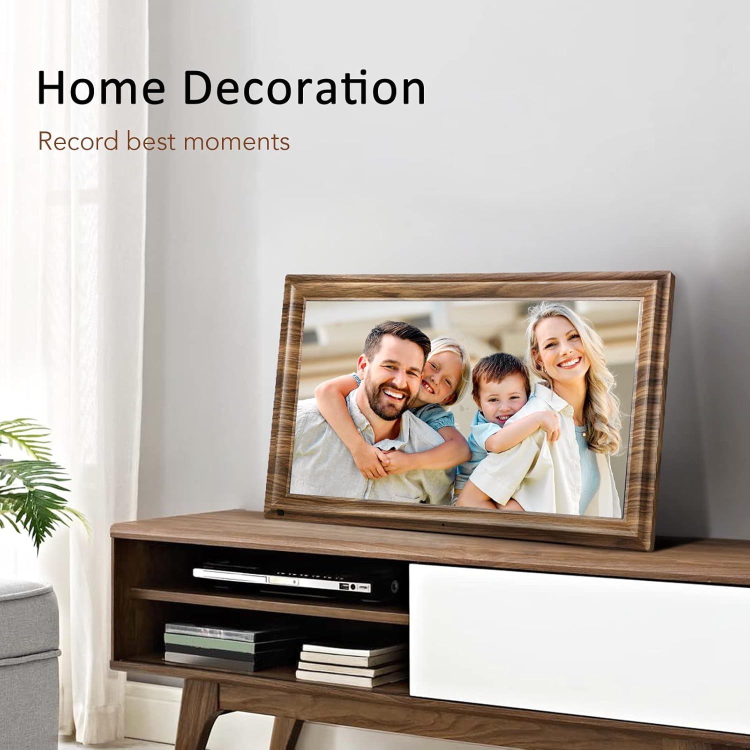 16 Inch Large Digital Picture Frame, Canupdog Digital Photo Frame with 32GB Storage Wall Mountable, Auto-Rotate, Motion Sensor Share Photo Video via App