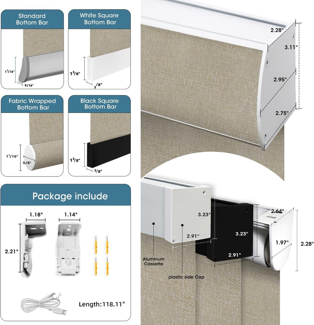 SmartWings Motorized Light Filtering Shades, 70% Blackout, Custom Size, Rechargeable Battery, Works with Matter/Apple HomeKit, Alexa, Thread/Zigbee, Remote Optional, 70% Safari Biscuit