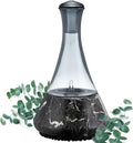 Opulence - Nebulizing Diffuser for Essential Oil/Aromatherapy with Black Marble Ceramic Base and Black Hand-Blown Glass with Touch Sensor Light Switch - No Heat, No Water, No Plastic Product Name