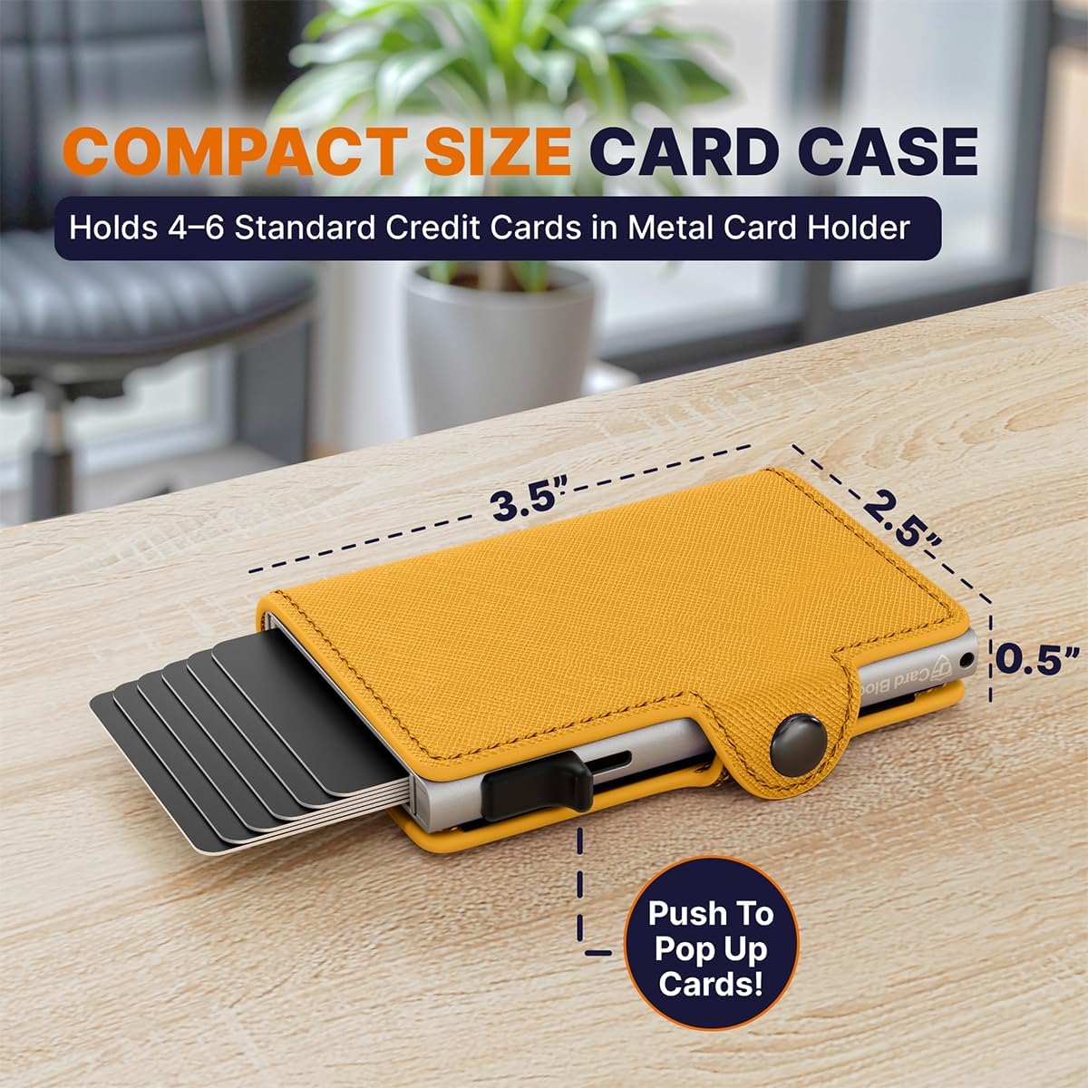 Conceal Plus Small RFID Wallet for Women, Slim Compact RFID Blocking Credit Card Holder Womens Wallet, Smart Pop Up Minimalist Card Case, Holds 4-6 Standard Cards Plus Cash & ID, Compact Travel Wallet