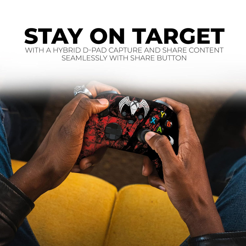DreamController Carnagge Custom X-box Controller Wireless compatible with X-box One/Series X/S Proudly Customized in USA with Permanent HYDRO-DIP Printing (NOT JUST A SKIN)