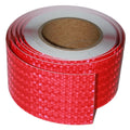 Reflective Tape Red 3 inch, Outdoor Waterproof High Visibility Warning Industrial Marking Tape, Safety Stickers (68 feet)